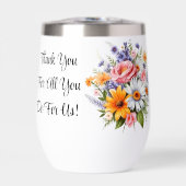 Personaliseer Bericht Thermische Wijn Tumble (Voorkant)