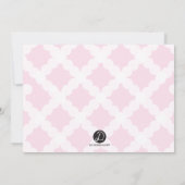 Personaliseer Bevestiging tiener meisje foto dank  Bedankkaart (Achterkant)