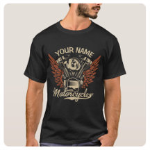Personaliseer Biker Motorfietsen Motor Vleugels Ga