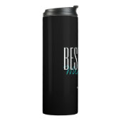 Personaliseer Black & Blue Best Man Thermosbeker (Gedraaid links)