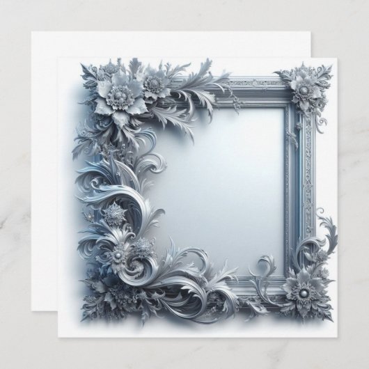 Personaliseer blanco Kaart - Uitnodiging & Aankond (Voorkant / Achterkant)