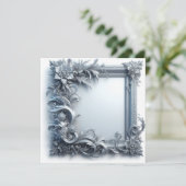 Personaliseer blanco Kaart - Uitnodiging & Aankond (Staand voorkant)