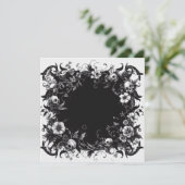 Personaliseer Blank Kaart - Zwart-wit Sjabloon (Staand voorkant)