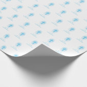 Personaliseer, Blauwe Jongen Eerste Heilige Commun Cadeaupapier (Hoek)