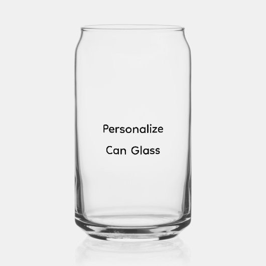 Personaliseer blikvorm glas (Voorkant)