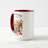 Personaliseer | Bloem Power Koffiemok Mok (Voorkant links)
