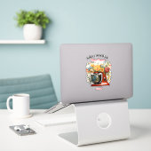 Personaliseer | Bloem Power Sticker (Laptop op bureau)