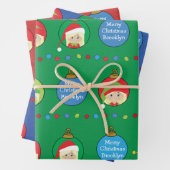 Personaliseer Blonde Girl Elf Inpakpapier Vel (In situ)