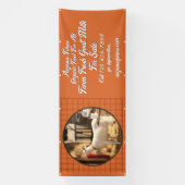 Personaliseer Boerderij Verse Geitenmelk te koop O Spandoek (Verticaal)