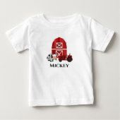 Personaliseer boerderijschuur en rode tractor Cute (Voorkant)