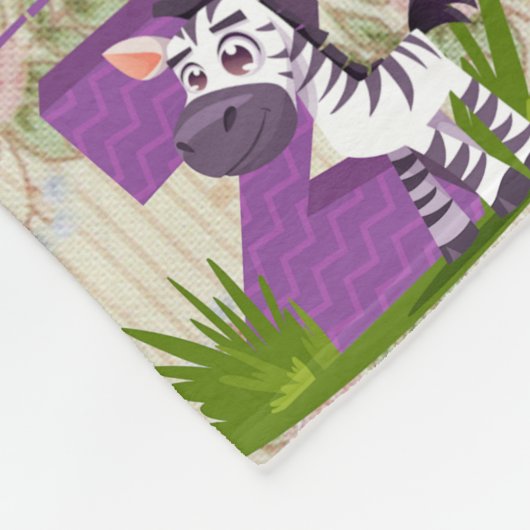 Personaliseer Boheemse Vintage Fleece Deken (Hoek)