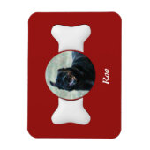 Personaliseer Bone Shaped Pet Keepsake Magneet (Verticaal)