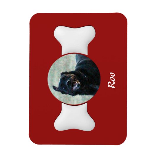 Personaliseer Bone Shaped Pet Keepsake Magneet (Verticaal)