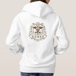 Personaliseer Born to Be A Nurse Voor Achter Hoodie