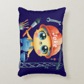 Personaliseer Boy's Construction Site Accent Pillo Kussen (Voorkant(Verticaal))