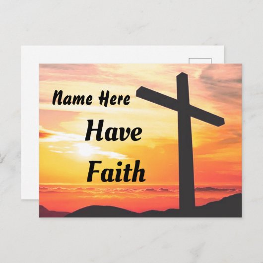 Personaliseer Briefkaart heeft vertrouwen (Voorkant / Achterkant)