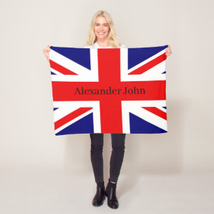 Personaliseer Britse nationale vlag - Union Jack Fleece Deken