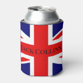 Personaliseer Britse vlag Blikjeskoeler (Blikje Voorkant)