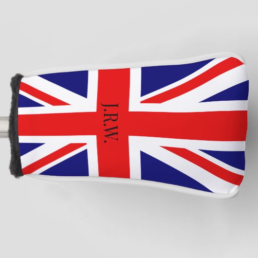Personaliseer Britse vlag Golfheadcover (Voorkant)