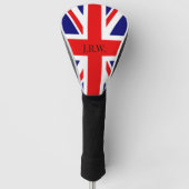 Personaliseer Britse vlag Golfheadcover (Voorkant)