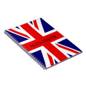 Personaliseer Britse vlag Notitieboek (Rechterzijde)