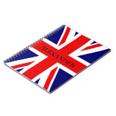 Personaliseer Britse vlag Notitieboek (Linkerzijde)