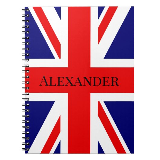 Personaliseer Britse vlag Notitieboek (Voorkant)