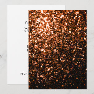 Personaliseer Brons glitters glinstert Uitnodiging