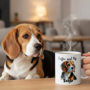 Personaliseer Browns Coffee en My Beagle Schattige Koffiemok