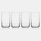 Personaliseer Bruidsfeest Dank je Blikvorm Glas (Rechts)