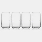Personaliseer Bruidsfeest Dank je Blikvorm Glas (Links)