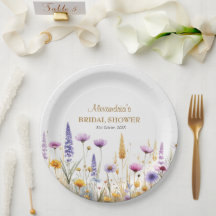Personaliseer Bruiloft Feest Wilde Bloemen