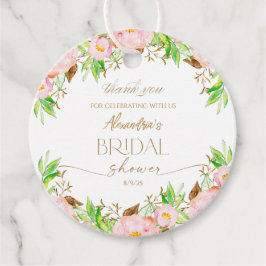 Personaliseer Bruiloftsfeest Bloemen Dank je wel Bedankjes Labels