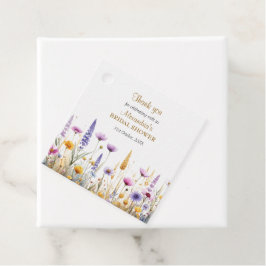 Personaliseer Bruiloftsfeest Wilde Bloemen Bedankjes Labels