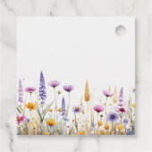 Personaliseer Bruiloftsfeest Wilde Bloemen Bedankjes Labels (Achterkant)