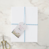 Personaliseer Bruiloftsfeest Wilde bloemen Cadeaulabel (Met Touw)