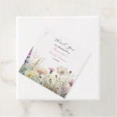 Personaliseer Bruiloftsfeest Wilde bloemen Dank je Bedankjes Labels (In situ)