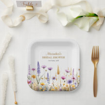 Personaliseer Bruiloftsfeest Wilde Bloemen