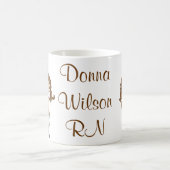 Personaliseer Brunette Nurse Gifts! Koffiemok (Center)