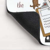 Personaliseer Brunette Nurse Gifts! Muismat (Hoek)