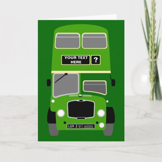 Personaliseer Bus van het Dek van Hampshire & van Kaart (Voorkant)