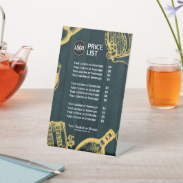 Personaliseer Business Dark Green Brewery Theme Reclamebord Met Voetstuk