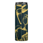 Personaliseer Business Dark Green Brewery Theme Thermosbeker (Achterkant)