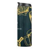 Personaliseer Business Dark Green Brewery Theme Thermosbeker (Geroteerd rechts)