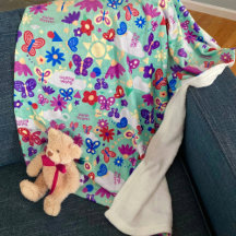 Personaliseer Butterfly Garden Fun Shapes Sage Gre