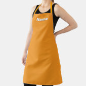 Personaliseer Cafe Cateraar Bakker Sinaasappel Schort (Insitu)