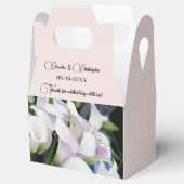 Personaliseer Calla Lily Foliage Petal Pink Weddin Bedankdoosjes (Geopend)