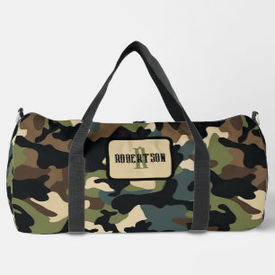 Personaliseer Camo Duffle Bag Plunjezak