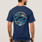 Personaliseer Car Wash Crew twee lijnen grafisch T-shirt (Achterkant)