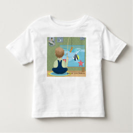 Personaliseer Cartoon Jeremy Goes Vist Kinder Shirts
